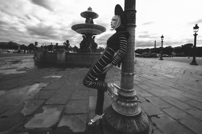 Mauro Lorenzo Fashion Editorial Photographer Advertising Paris France Parigi Toureiffel Pontalexandre Management  Inspiration Moodboard HauteCouture Reinassance fotografiadimoda veil jacket research gold black&white sunset flare pretaporter Portrait altamoda