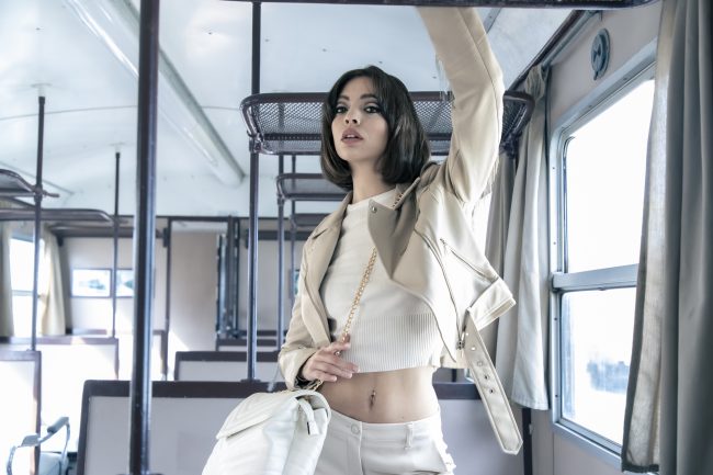 Mauro Lorenzo Fashion Editorial Photographer Advertising emotional Train Cool Inspiration Fall-winter Management Beauty Clean Essential post-production crop studio-session luxury jacket leather blue Portrait young