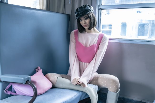 Mauro Lorenzo Fashion Editorial Photographer Advertising emotional Train Cool Inspiration Fall-winter Management Beauty Clean Essential post-production crop studio-session luxury jacket leather blue Portrait young