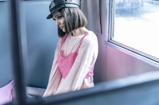 Mauro Lorenzo Fashion Editorial Photographer Advertising emotional Train Cool Inspiration Fall-winter Management Beauty Clean Essential post-production crop studio-session luxury jacket leather blue Portrait young