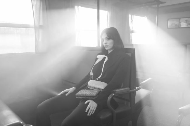 Mauro Lorenzo Fashion Editorial Photographer Advertising emotional Train Cool Inspiration Fall-winter Management Beauty Clean Essential post-production crop studio-session luxury jacket leather blue Portrait young