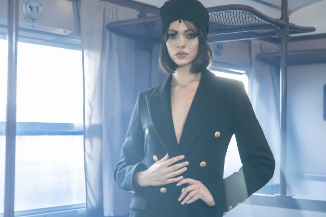 Mauro Lorenzo Fashion Editorial Photographer Advertising emotional Train Cool Inspiration Fall-winter Management Beauty Clean Essential post-production crop studio-session luxury jacket leather blue Portrait young