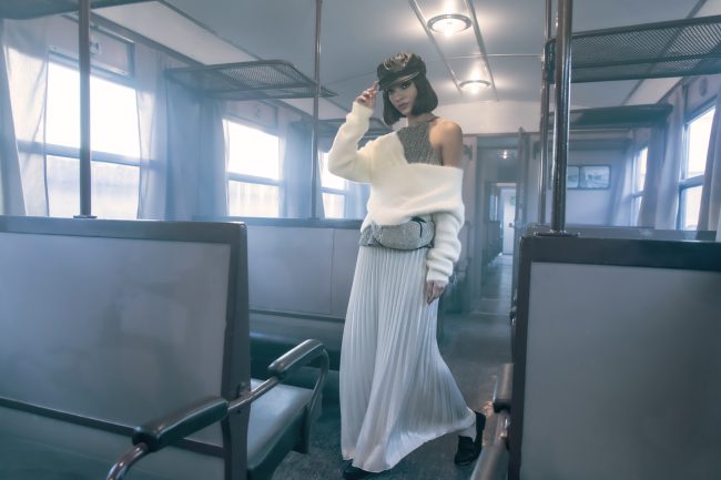 Mauro Lorenzo Fashion Editorial Photographer Advertising emotional Train Cool Inspiration Fall-winter Management Beauty Clean Essential post-production crop studio-session luxury jacket leather blue Portrait young