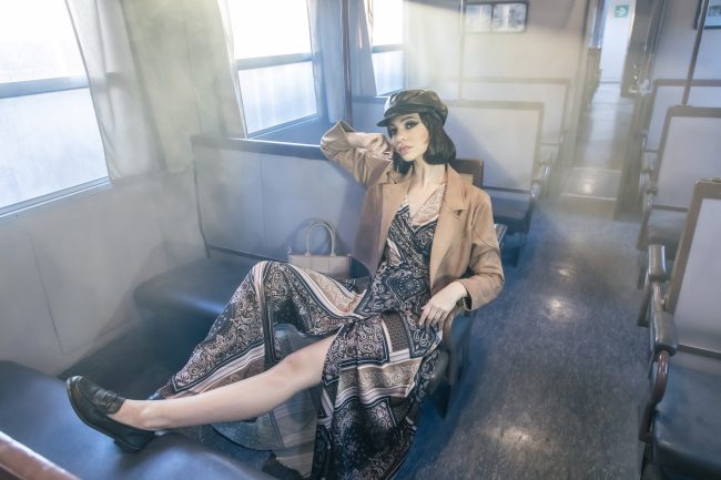 Mauro Lorenzo Fashion Editorial Photographer Advertising emotional Train Cool Inspiration Fall-winter Management Beauty Clean Essential post-production crop studio-session luxury jacket leather blue Portrait young