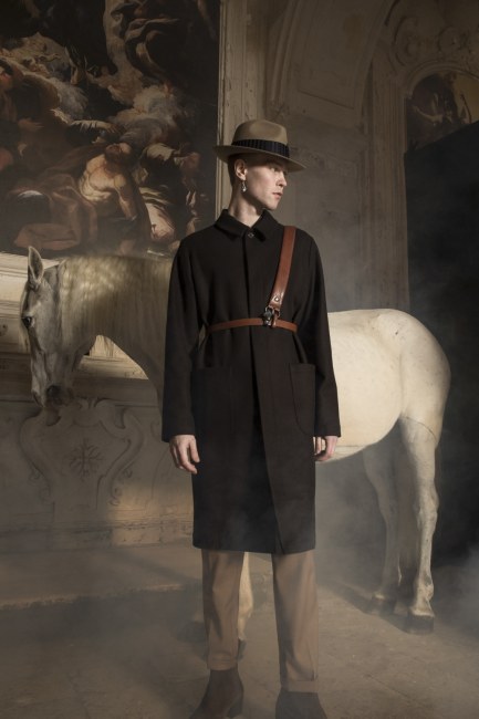 Mauro Lorenzo Fashion Editorial Photographer man jacket Magazine Agency Fall-Winter horse cavallo television Brands Marsem model Italian moodboard Inspiration church  advertising chiesa fashionweek pitti