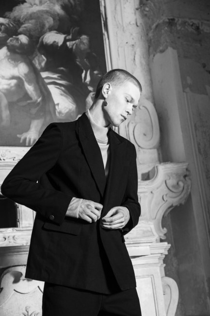 Mauro Lorenzo Fashion Editorial Photographer man jacket Magazine Agency Fall-Winter horse cavallo television Brands Marsem model Italian moodboard Inspiration church  advertising chiesa fashionweek pitti