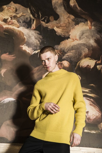 Mauro Lorenzo Fashion Editorial Photographer man jacket Magazine Agency Fall-Winter horse cavallo television Brands Marsem model Italian moodboard Inspiration church  advertising chiesa fashionweek pitti