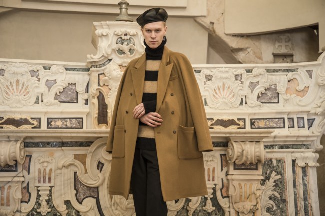 Mauro Lorenzo Fashion Editorial Photographer man jacket Magazine Agency Fall-Winter horse cavallo television Brands Marsem model Italian moodboard Inspiration church  advertising chiesa fashionweek pitti