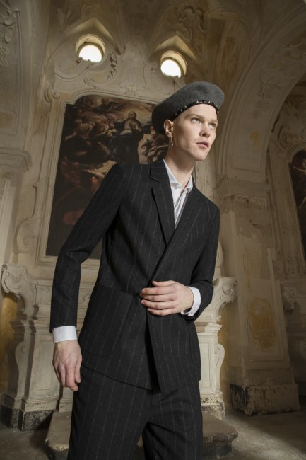 Mauro Lorenzo Fashion Editorial Photographer man jacket Magazine Agency Fall-Winter horse cavallo television Brands Marsem model Italian moodboard Inspiration church  advertising chiesa fashionweek pitti