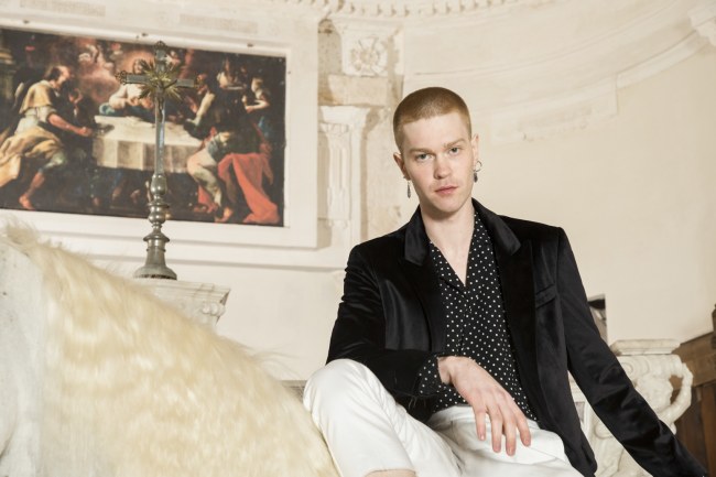 Mauro Lorenzo Fashion Editorial Photographer man jacket Magazine Agency Fall-Winter horse cavallo television Brands Marsem model Italian moodboard Inspiration church  advertising chiesa fashionweek pitti