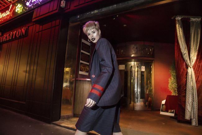 Mauro Lorenzo Fashion Photographer Fashion Editorial e506 Paris Model Set Shooting Colours Trend Deconstruction Brand Street Larisa Tafili Management Artist Paris Parigi Urban Moulin Rouge Mood Agency 