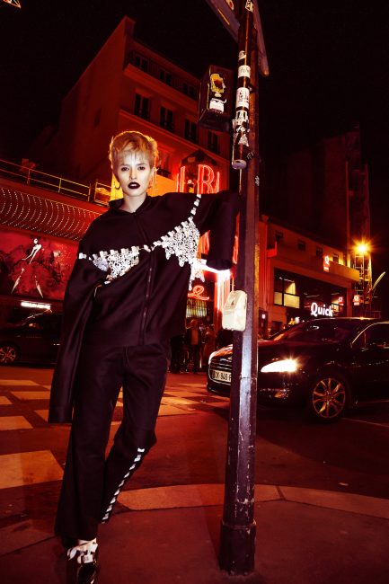 Mauro Lorenzo Fashion Photographer Fashion Editorial e506 Paris Model Set Shooting Colours Trend Deconstruction Brand Street Larisa Tafili Management Artist Paris Parigi Urban Moulin Rouge Mood Agency 