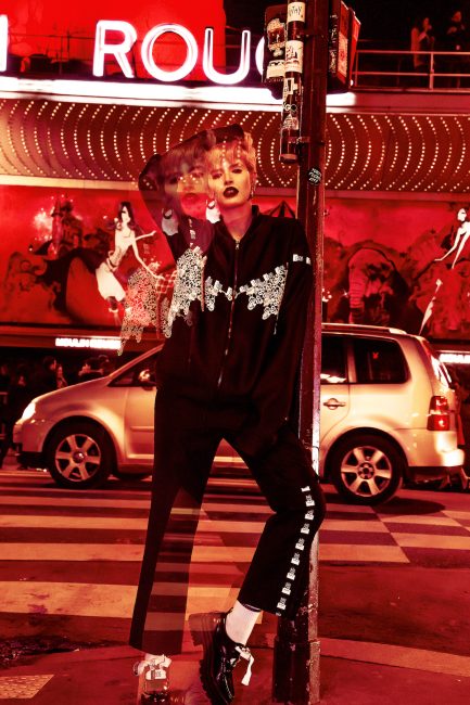 Mauro Lorenzo Fashion Photographer Fashion Editorial e506 Paris Model Set Shooting Colours Trend Deconstruction Brand Street Larisa Tafili Management Artist Paris Parigi Urban Moulin Rouge Mood Agency 