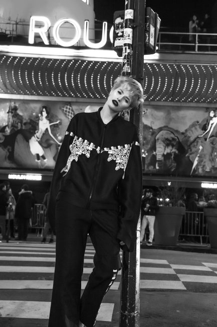 Mauro Lorenzo Fashion Photographer Fashion Editorial e506 Paris Model Set Shooting Colours Trend Deconstruction Brand Street Larisa Tafili Management Artist Paris Parigi Urban Moulin Rouge Mood Agency 