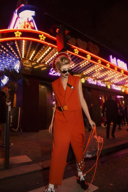 Mauro Lorenzo Fashion Photographer Fashion Editorial e506 Paris Model Set Shooting Colours Trend Deconstruction Brand Street Larisa Tafili Management Artist Paris Parigi Urban Moulin Rouge Mood Agency 