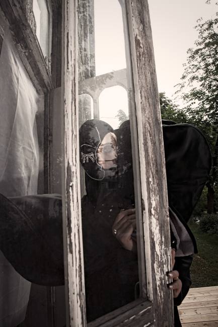 Mauro Lorenzo Fashion Photographer Editorial Haute Couture Black Deconstruction Vilnius Lake 3D