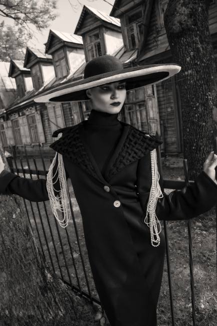 Mauro Lorenzo Fashion Photographer Editorial Haute Couture Black Deconstruction Vilnius Lake 3D