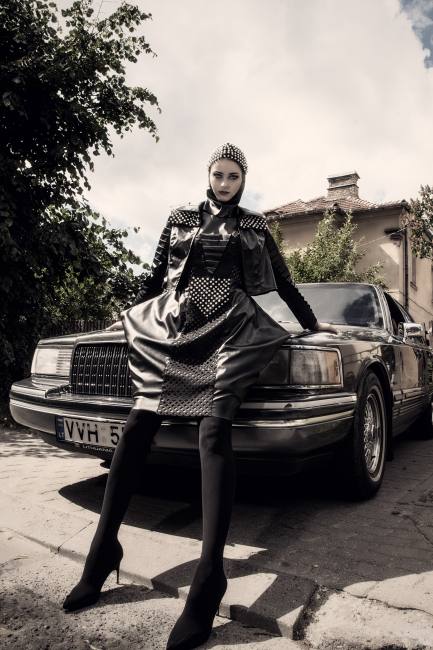 Mauro Lorenzo Fashion Photographer Editorial Haute Couture Black Deconstruction Vilnius Lake 3D