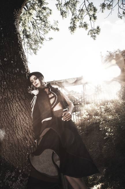 Mauro Lorenzo Fashion Photographer Editorial Haute Couture Black Deconstruction Vilnius Lake 3D